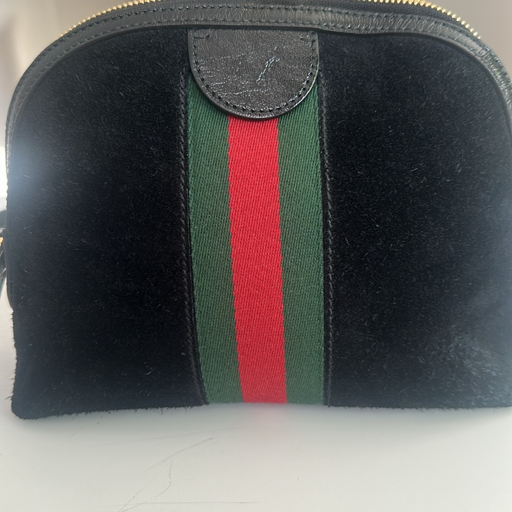Beautiful Gucci Ophidia black suede Crossbody bag - Picture 6 of 15